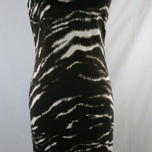 Michael kors sleeveless brown cocktail dress